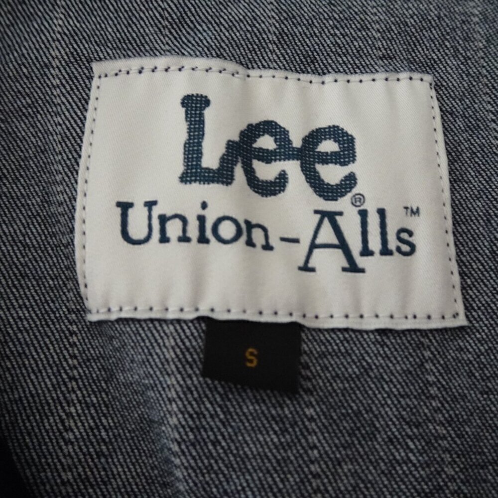 Lee Union-Alls Coverall Jumpsuit Women's Size S Blue Metallic Pinstripe - Picture 9 of 12